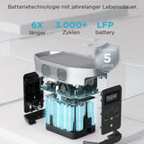 EF ECOFLOW DELTA 2 Tragbare Powerstation 1024Wh, Solargenerator erweiterbarer Kapazität bis zu 3kWh, für Camping, Wohnmobile, Kleine Verpackungsmängel, Produkt unbenutzt(Generalüberholt)