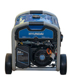 HYUNDAI Benzin Generator BG55053, Stromerzeuger mit 15PS Motor und 5.5kW max. Leistung, Handstart und E-Start, Notstromaggregat für Baustellen mit 2 x 230V Anschlüssen, Stromgenerator, Stromaggregat