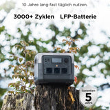 EF ECOFLOW RIVER 2 Pro Powerstation, 768Wh LiFePO4 Batterie Solar generator mit 220W Solarpanel, 3x 300W AC-Steckdosen (Spitze 1600W), Kleine Verpackungsmängel, Produkt unbenutzt(Generalüberholt)