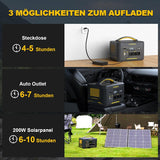 VTOMAN Jump 1500X Tragbare Powerstation 1500W, 828Wh LiFePO4 Solargenerator mit Erweiterbarer Kapazität auf 2376Wh, 230V AC/100W USB-C Schnellladung für Camping Reisen Notfälle Wohnmobil