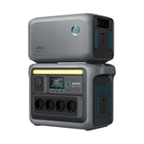 Anker SOLIX C1000 Tragbare Powerstation mit BP1000 Erweiterungsakku, 1800W Solargenerator, Aufladung in 58 Min., 2112Wh LiFePO4-Akku für Outdoor, Camping und Stromreserve Zuhause (Solarpanel optional)