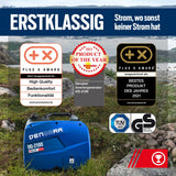 DENQBAR Inverter Stromgenerator DQ-2100 2100W, Benzin Stromerzeuger mit 230V, USB Fast-Load, Superleise, LED Display, tragbar - Für Camping, Outdoor, Baustelle, Reise, Wohnmobil und Notstromaggregat